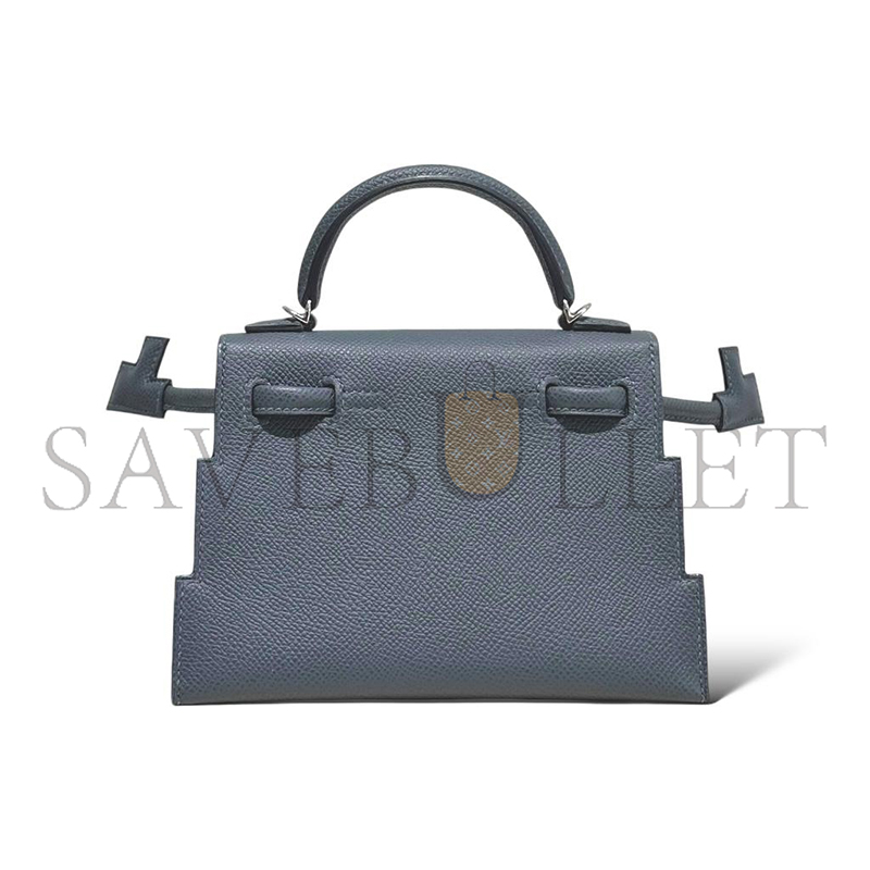 H**mes MASTER KELLY DOLE PICTO GRIS MISTY EPSOM620584 (18*15*6cm)